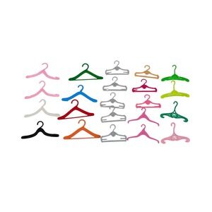 Lot of 22 Barbie Clothes Clothing‎ Hangers